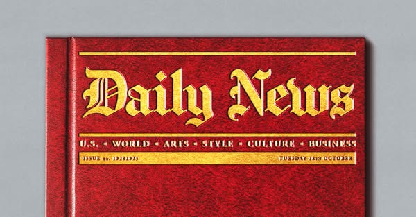 The ad is for Daily News, and shows a picture of the front cover of one of their issues. The cover includes a variety of