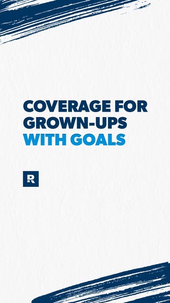 This ad is for a company that provides insurance coverage. The ad is targeted towards adults with goals.