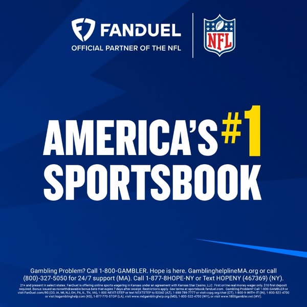This ad for Fanduel announces that it is America's #1 sportsbook.