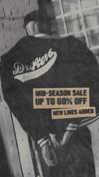 This ad promotes a mid-season sale with up to 60% off and new lines added.