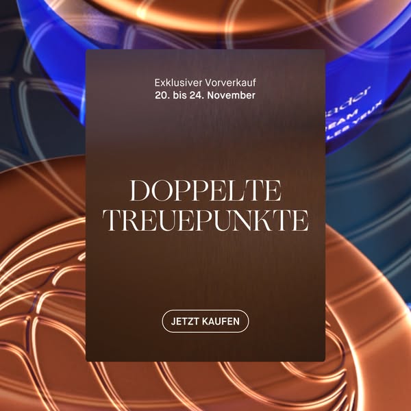 This image ad promotes an exclusive pre-sale event for double loyalty points, encouraging viewers to shop now.