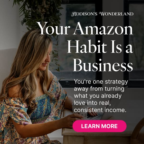 Addison's Wonderland Blog ad