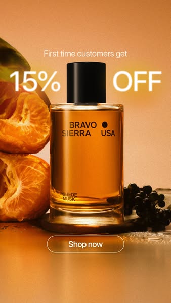 This ad is designed to appeal to new customers with a limited-time offer of 15% off. The ad showcases Bravo Sierra's