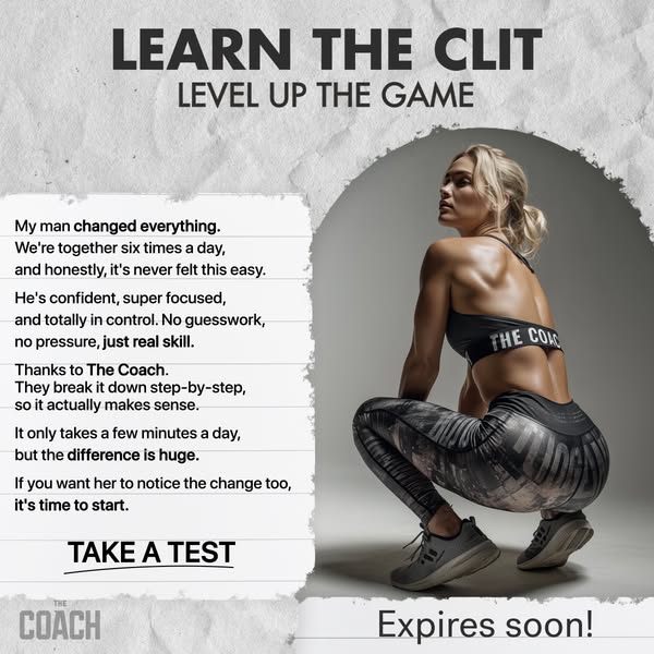 This ad for The Coach features a testimonial from a man about how the program has improved his sex life. The ad includes