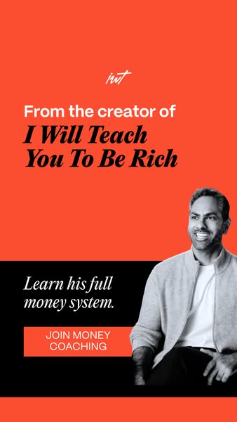 This image ad promotes money coaching from the creator of "I Will Teach You To Be Rich."
