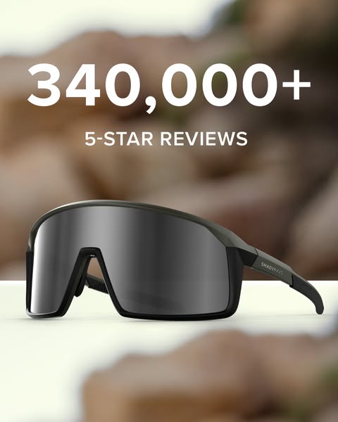 This ad for Shady Rays sunglasses uses social proof to highlight the popularity and quality of the product. The ad featu