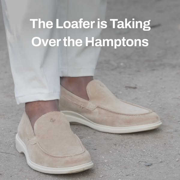 This ad features a person wearing a light brown pair of loafers. The headline claims that the loafer is taking over the 