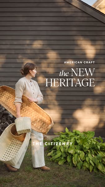 This ad showcases The Citizenry's commitment to American craft and heritage through a lifestyle-focused image featur