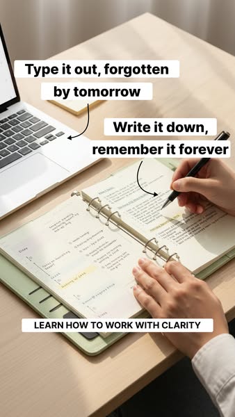 This image ad showcases a planner that is designed to help users write and remember important information. It compares t