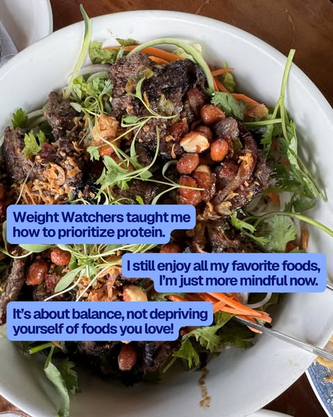 This ad features a close-up of a healthy looking dish and features three customer quotes describing their positive exper