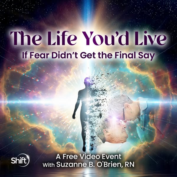 This image ad promotes a free video event, suggesting viewers can unlock their true potential by overcoming fear. The ad