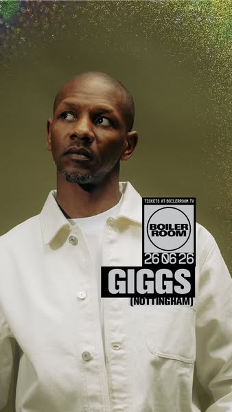 This ad is promoting a Boiler Room event featuring Giggs in Nottingham on June 26th. It uses a portrait of Giggs against