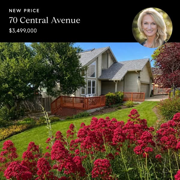 This ad showcases a house for sale, highlighting its new price and featuring a photo of the property.