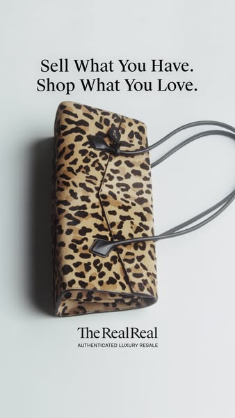 An ad for The RealReal encourages users to sell what they have and shop what they love.