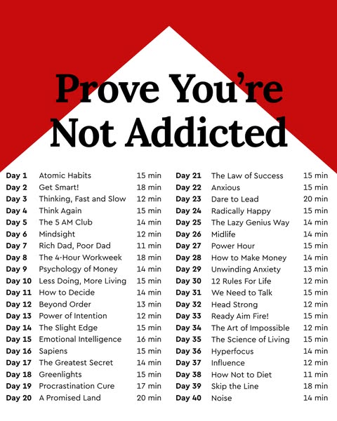 This ad is a list of books to read for self-improvement.