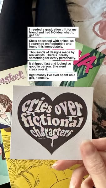 A customer shares their positive experience purchasing a gift from Redbubble.