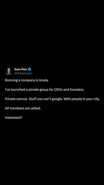 Sam Parr ad
