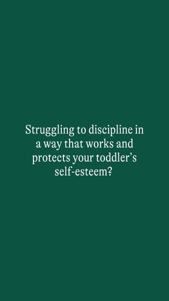 This image ad targets parents who are struggling to discipline their toddlers in a way that is effective and protects th