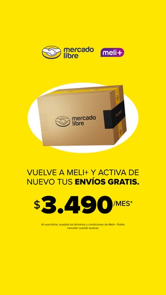 This ad promotes the Mercado Libre Meli+ subscription service, highlighting the benefit of free shipping for a monthly f