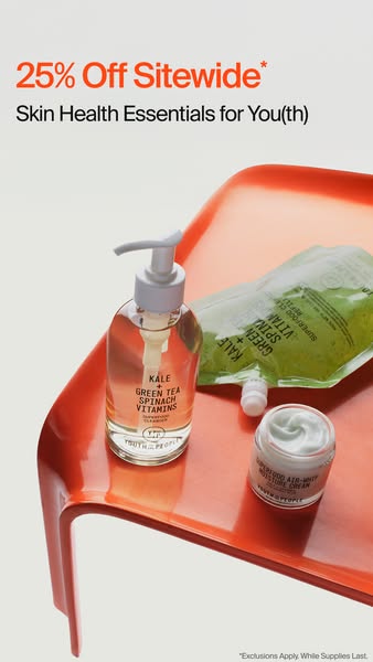 This ad is designed to promote Youth To The People's skincare products, highlighting a limited-time sitewide discoun