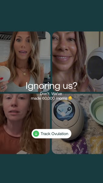 This ad for Mira fertility tracking presents the viewer with a problem (not tracking ovulation accurately) before presen