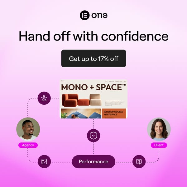 This ad shows a diagram connecting an agency and a client to performance. The ad promises a handoff with confidence with