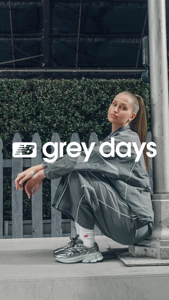This ad showcases New Balance sneakers, emphasizing their design and style, and featuring an image of a person wearing t