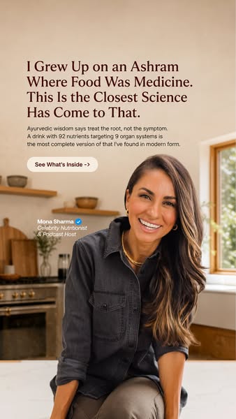 Mona Sharma Health and Wellness ad