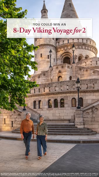 An image ad for Viking River Cruises, advertising a chance to win an 8-day Viking Voyage for two.