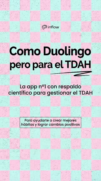 This image ad promotes Inflow as the number one app scientifically backed to manage ADHD. The ad uses a comparison with 