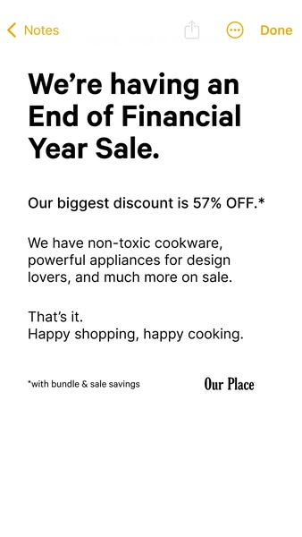 Our Place ad