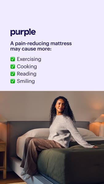 This ad for Purple mattresses uses humor to suggest that sleeping better on a Purple mattress can give you more energy t