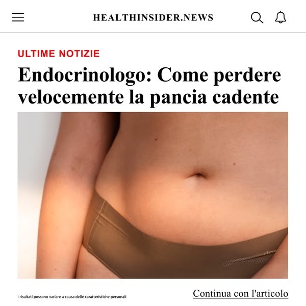 This ad links to a health article with a focus on endocrinology and rapid weight loss.
