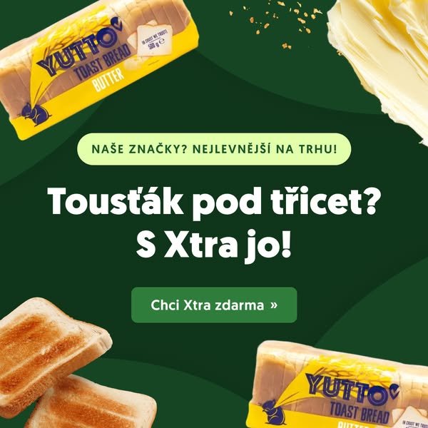 This ad promotes Yutto Toast Bread Butter, highlighting its affordability and offering a free "Xtra". The ad u