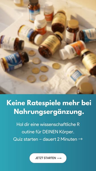 This image ad utilizes a quiz to help customers determine the appropriate dietary supplements for their individual bodie