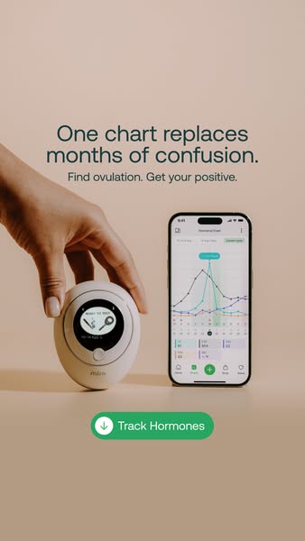 This single image ad for Mira highlights that the product replaces months of confusion and helps users find ovulation an