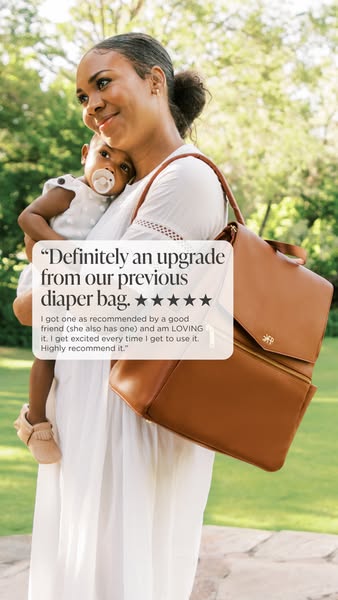 A customer shares her love for the diaper bag.