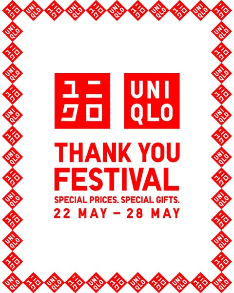 This ad is promoting a Thank You Festival with special prices and special gifts taking place from May 22 to May 28.