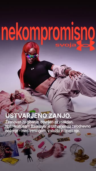 This image ad is promoting the Under Armour HeatGear Baselayer, designed for movement and everyday wear, targeting a con