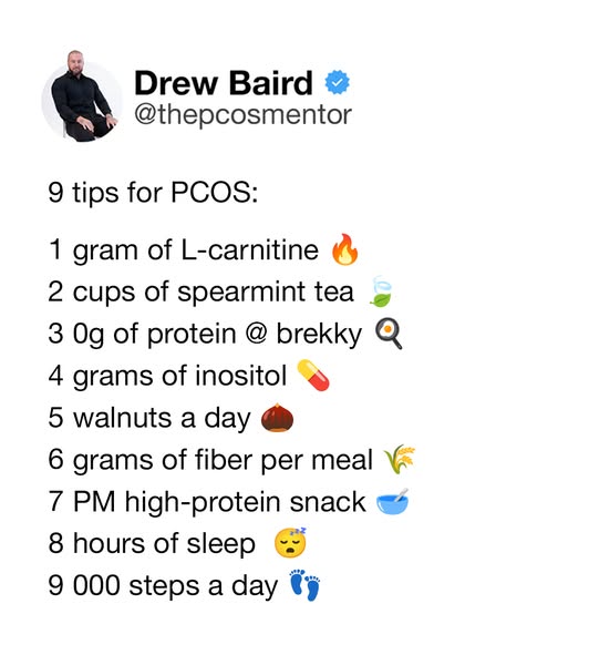 Drew Baird | the PCOS mentor ad
