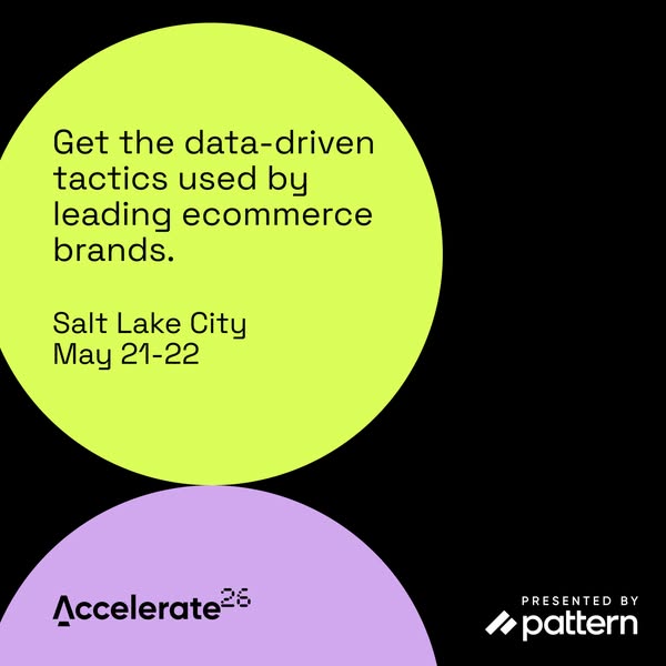 This image ad promotes the Accelerate 26 event in Salt Lake City on May 21-22, where attendees can learn data-driven tac