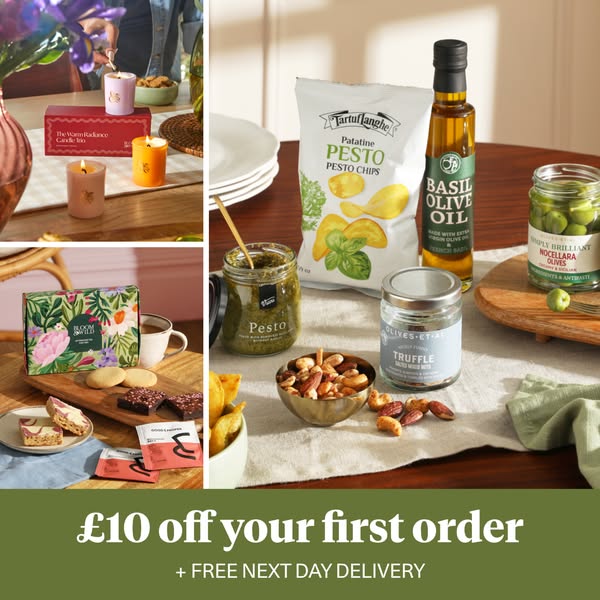 This lifestyle image ad promotes the brand as a gifting solution for special occasions. It presents a range of artisanal