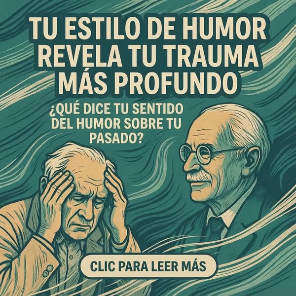 The ad is an image with a clickbait headline in Spanish which translates to "Your humor style reveals your deepest 