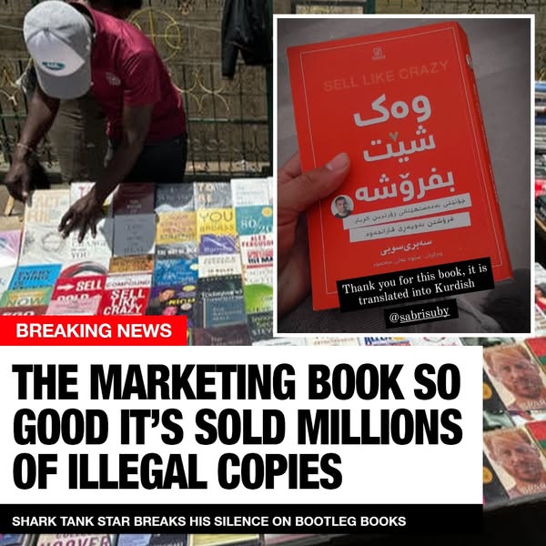 This ad highlights the popularity of the book "Sell Like Crazy", noting that it's so good it has sold mill