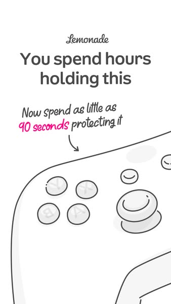 This ad highlights the importance of protecting your personal property (e.g. video game controller) with Lemonade Insura