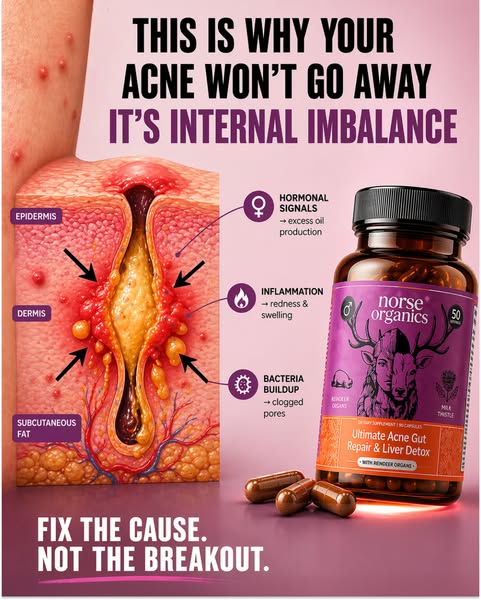 This ad speaks to consumers who are struggling with acne by telling them that the reason their acne won't go away is