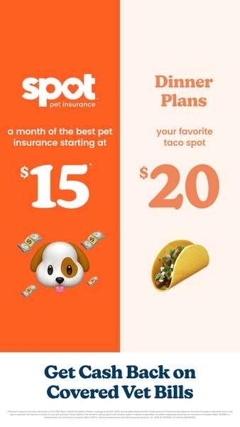 Spot Pet Insurance ad