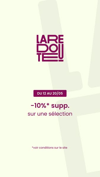 This ad from LareDoute promotes a -10% discount on a selection of items, available from May 12 to May 20.