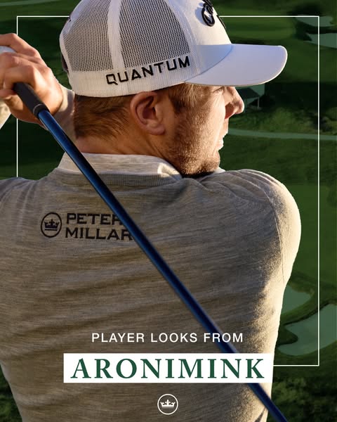 This ad promotes Peter Millar apparel with a focus on what a player might wear at Aronomink Golf Club.