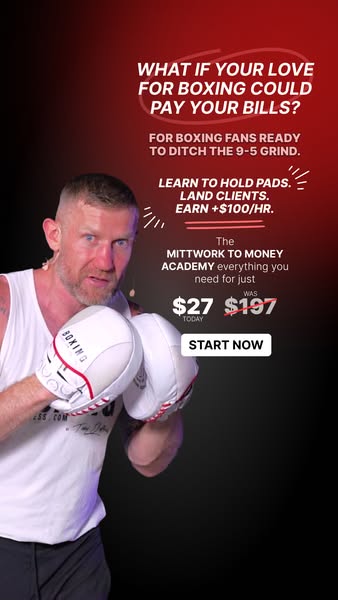Tony Jeffries Boxing Boxe ad